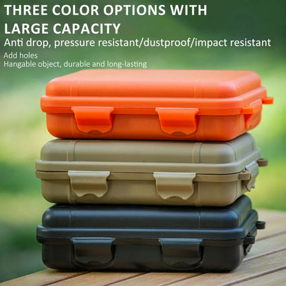 S/L/XL Size Outdoor Plastic Waterproof Sealed Survival Box