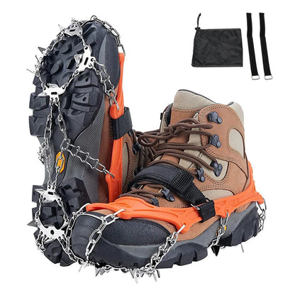 Crampons Shoes 19 Spikes Ice Snow Gripper Shoes