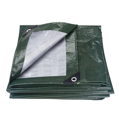 Large PE Tarpaulin Waterproof Sheet Cover with Reinforced Grommets