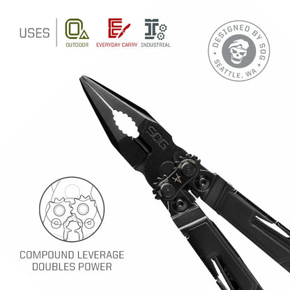 18-in-1 Tactical Multi-Tool with Folding Pliers & Knife