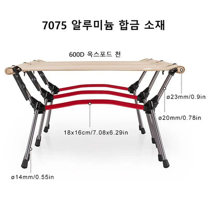 Camping Cot Portable Folding Bed Ultralight Aluminum Alloy