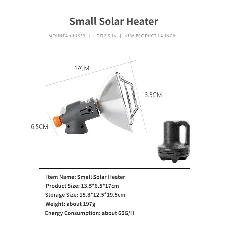 Portable Mini Sun Gas Heating Stove Solar Heater