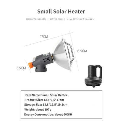 Portable Mini Sun Gas Heating Stove Solar Heater