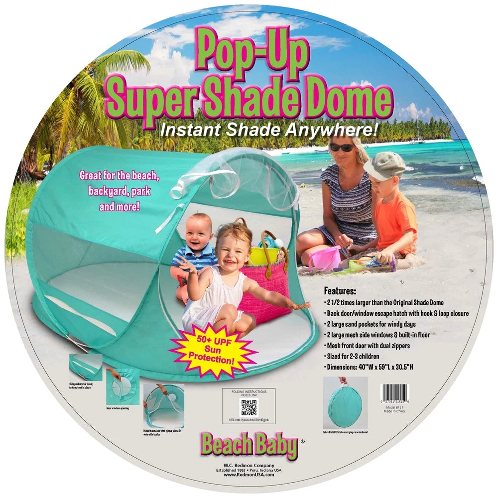 Pop Up Shade Dome Tent with Mesh Panels Bug Protection