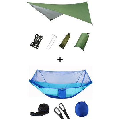 Pop-Up Portable Camping Hammock with Mosquito Net