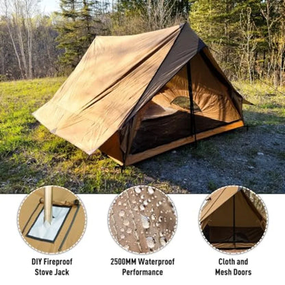 Camping Hot Tent Cabin with Stove Jack