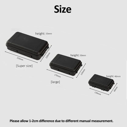 S/L/XL Size Outdoor Plastic Waterproof Sealed Survival Box