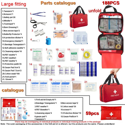 Deluxe First Aid Kit with Carrying Pouch