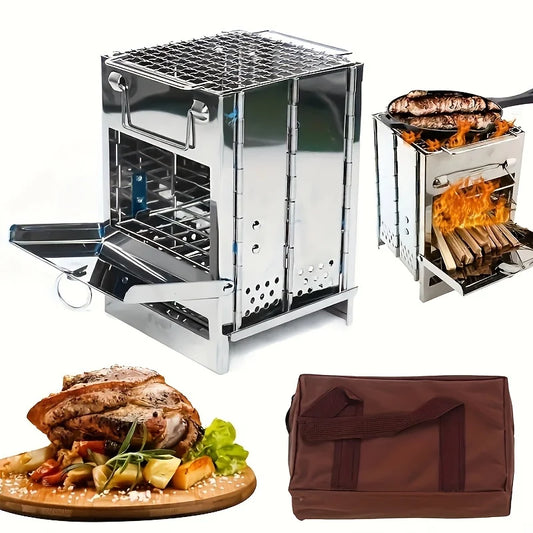 Portable Stainless Steel Firewood Stove