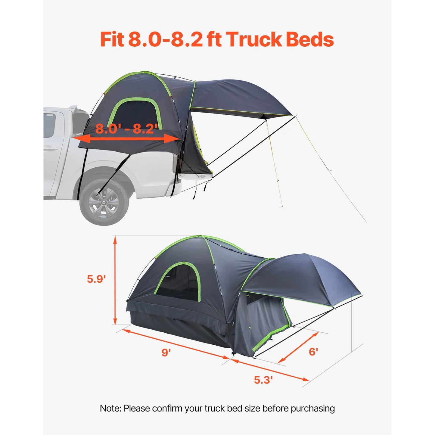 2-3 Person Truck Bed Tent Truck Bed Camper