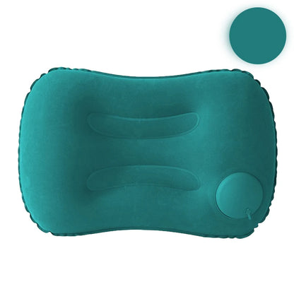 1pc Press And Inflate Portable Neck Pillow