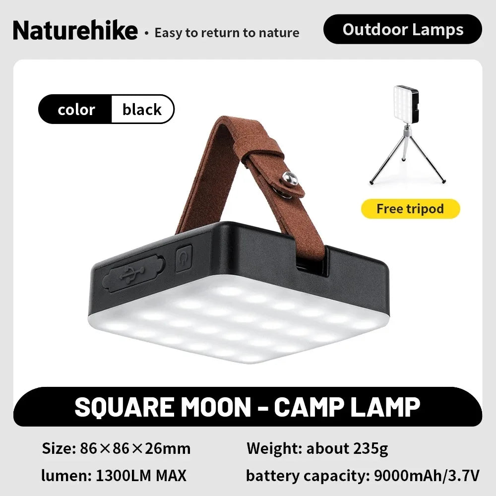 Naturehike New Camp Light Portable Emergency Lighting LED Light Multi-functional Rechargeable Outdoor Hiking Camping Light
