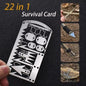 22 In 1Survival Card Survival Tool