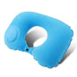 Flocking Inflatable Portable Neck Pillow