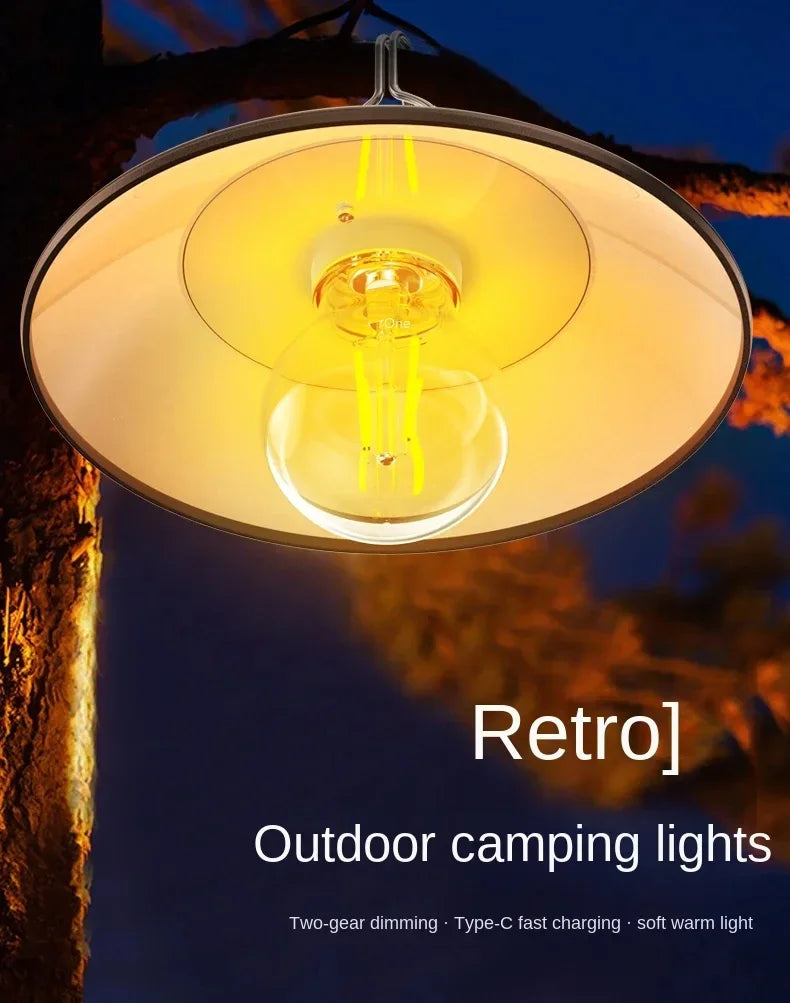 Portable Camp Lantern Type-C Rechargeable Hanging Light