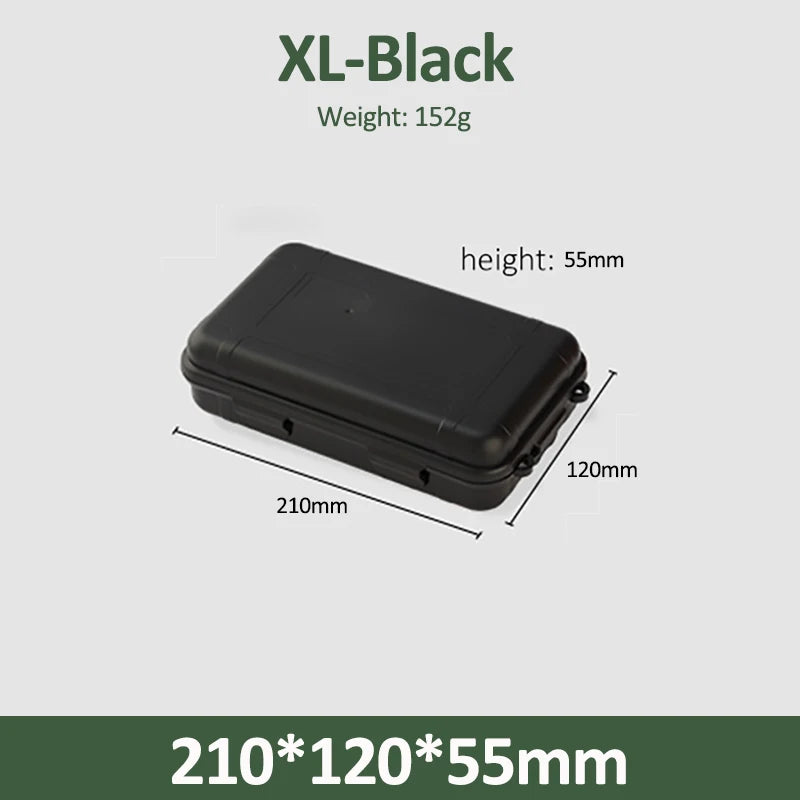 S/L/XL Size Outdoor Plastic Waterproof Sealed Survival Box