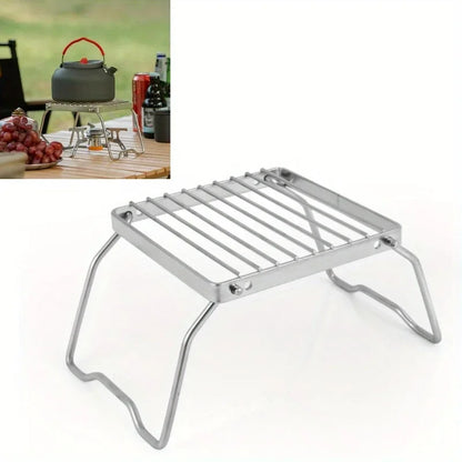 2Pcs Outdoor Portable Barbecue Grill Mini Stainless Steel
