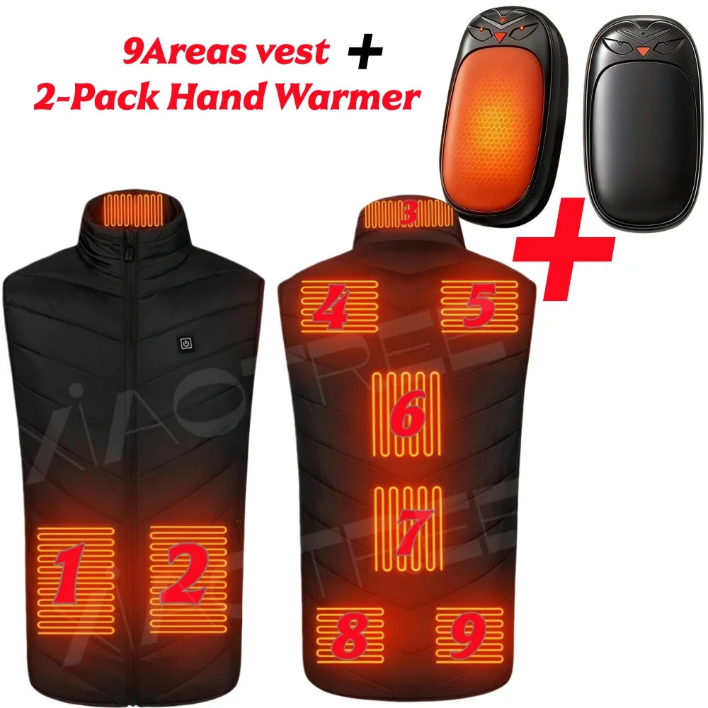 Areas Heated Vest Men Jacket Heated Winter Womens Electric