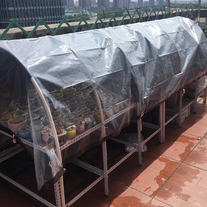 Clear Waterproof Polyester Tarp with Reinforced Grommets