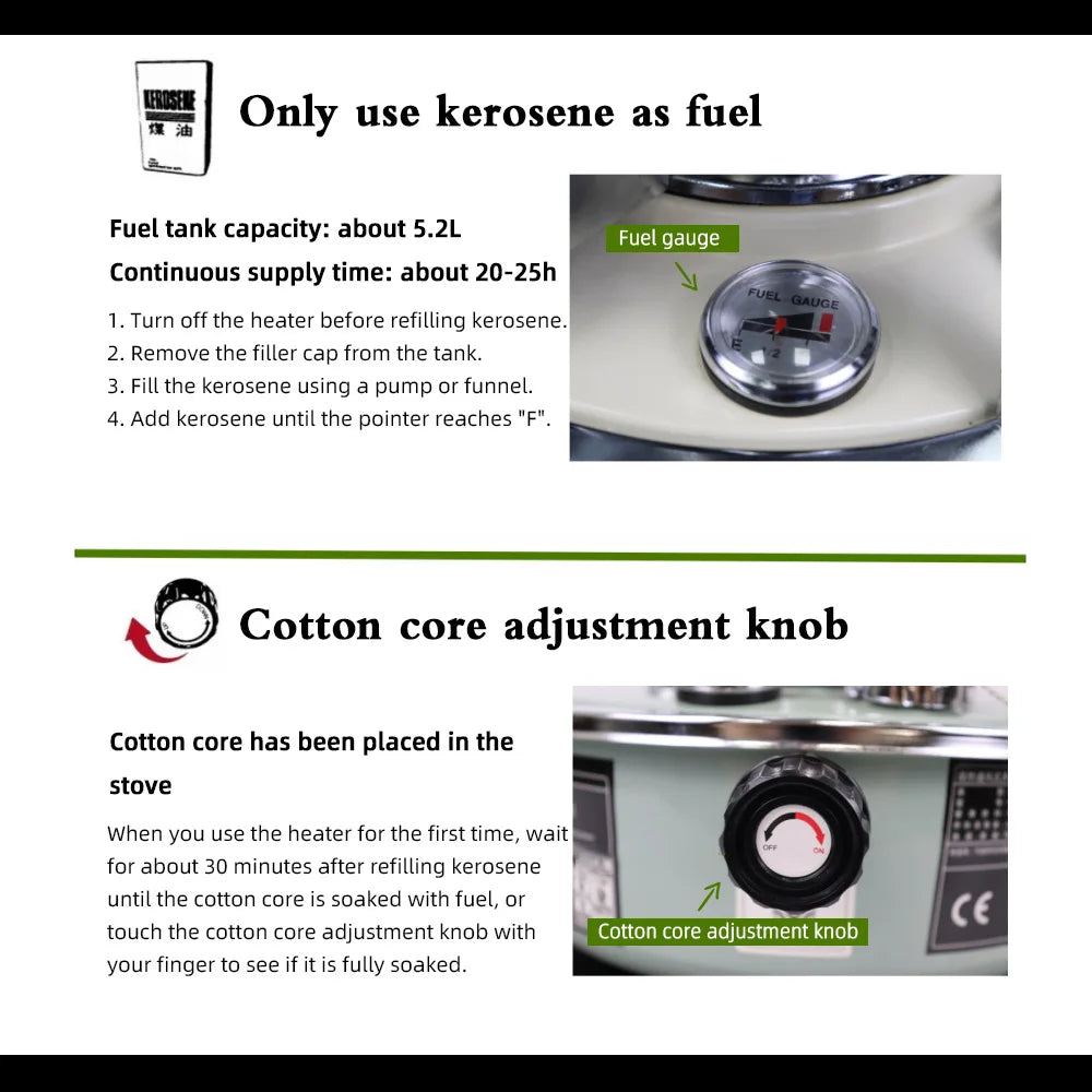 Liftable Kerosene Stove Winter Windproof Heating Stove