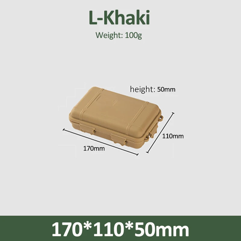 S/L/XL Size Outdoor Plastic Waterproof Sealed Survival Box