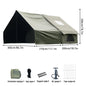 Inflatable camping tent 4-8 people with windows