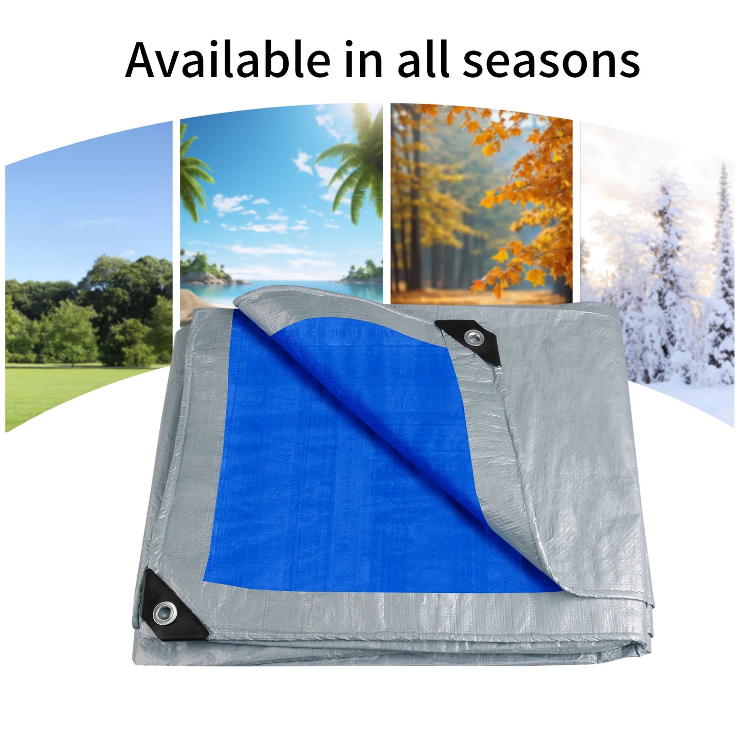 Large Tarpaulin Waterproof Camping Tent Tarp