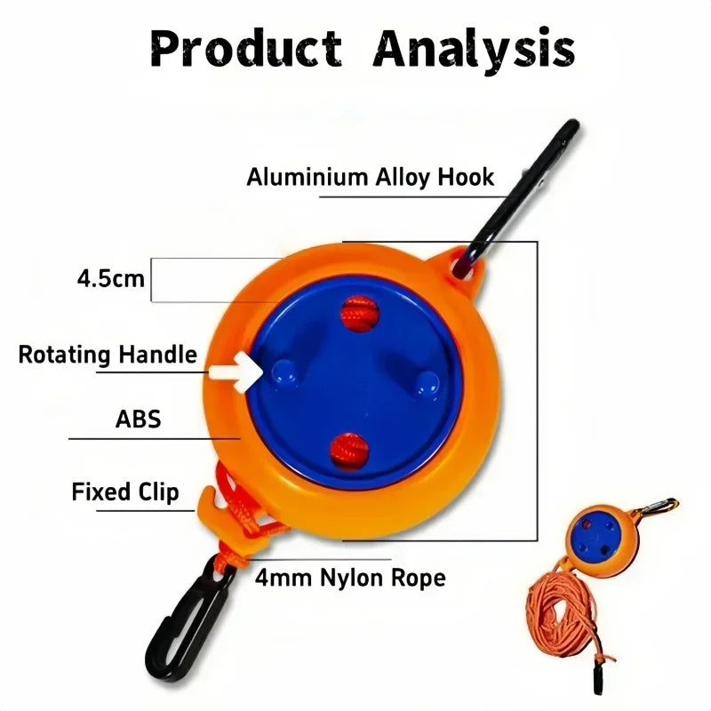 1× Camping Clothesline Laundry Drying Rope