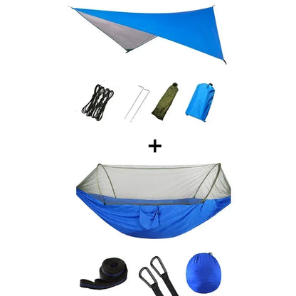 Pop-Up Portable Camping Hammock with Mosquito Net