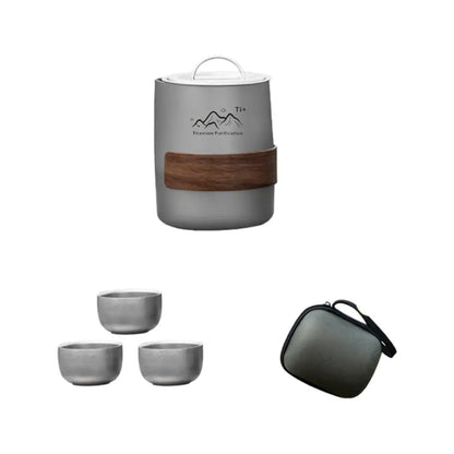 Outdoor Stainless Steel Cup Set Camping Cup 4/6/8PCS Camping
