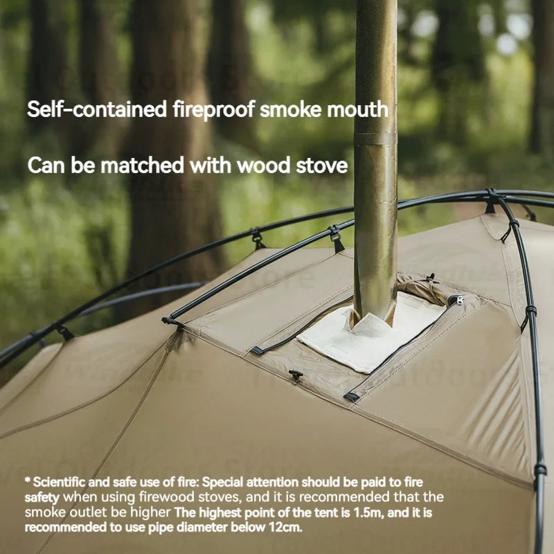 Ultralight Travel Outdoor Tent With Chimney