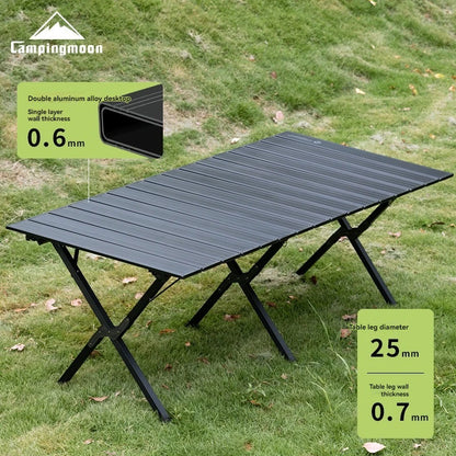 folding track table aluminum alloy