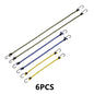 6Pcs Outdoor Camping Elastic Rope with Iron Hooks