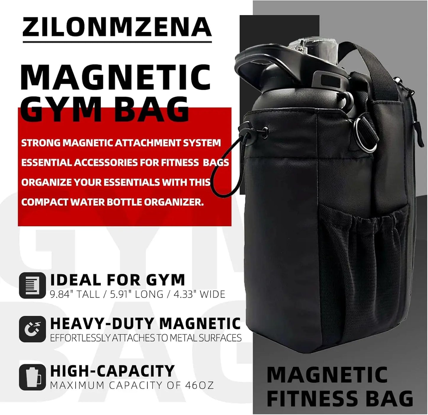 Magnetic Cycling Water Bottle Bag