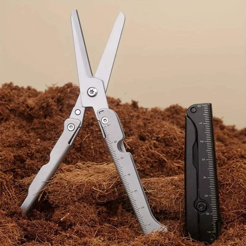 Portable Multifunctional Folding Scissors, Stainless
