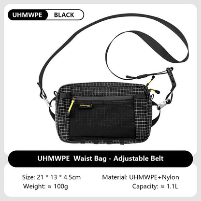 Fiber Waist Pack 1.1L Waterproof UrltraLight Multi Pocket
