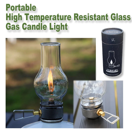 Camping Lamp Portable Gas Candle Light