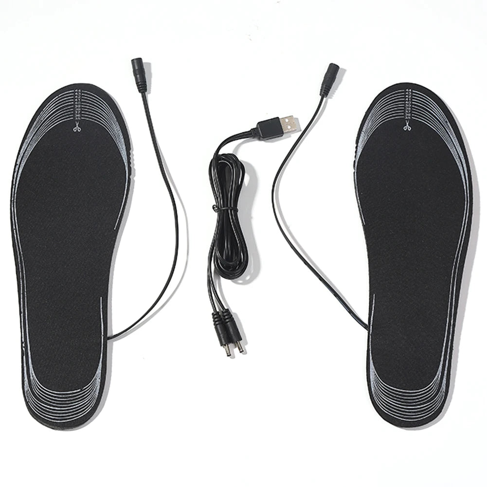 Unisex Soft Heating Insoles Adjustable Temperature Rechargeable