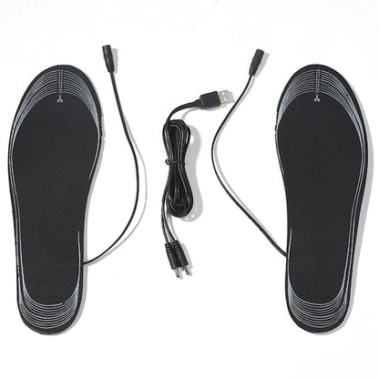 Unisex Soft Heating Insoles Adjustable Temperature Rechargeable