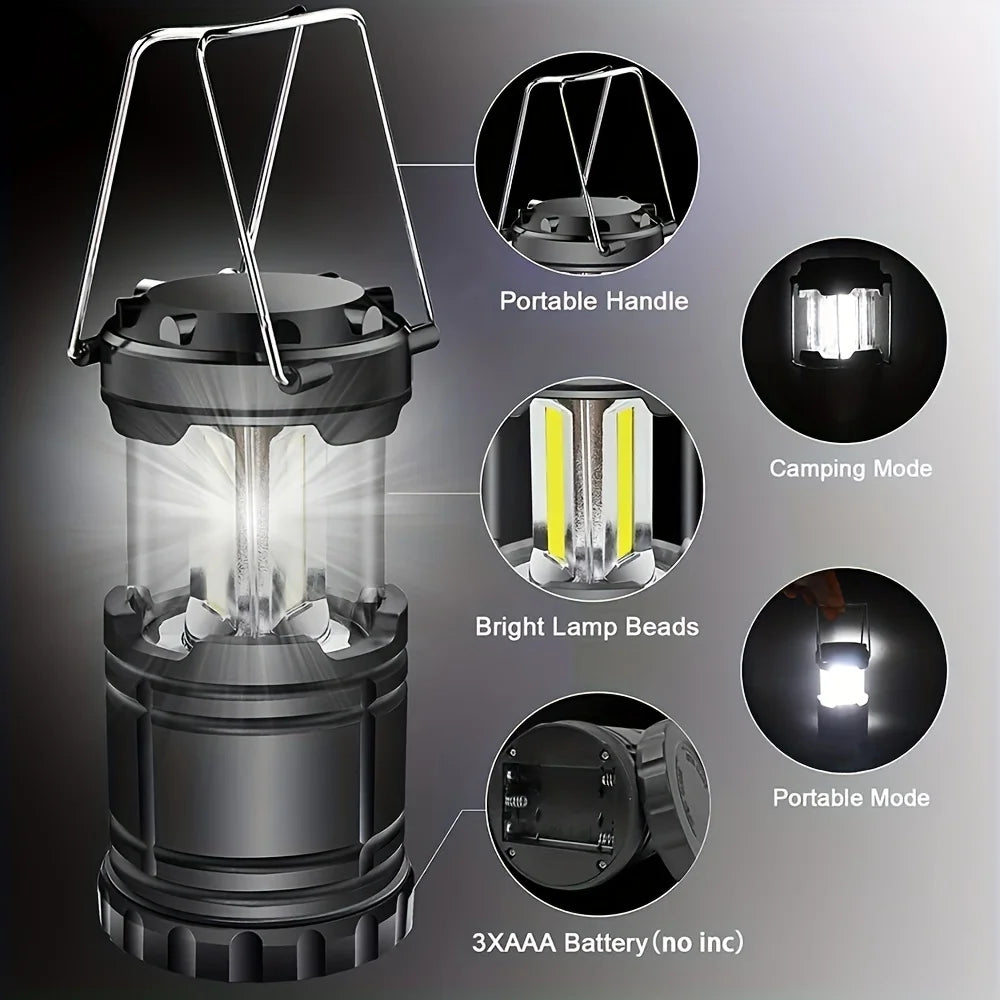 , Outdoor Tent Light, Portable Lantern, Battery Powered