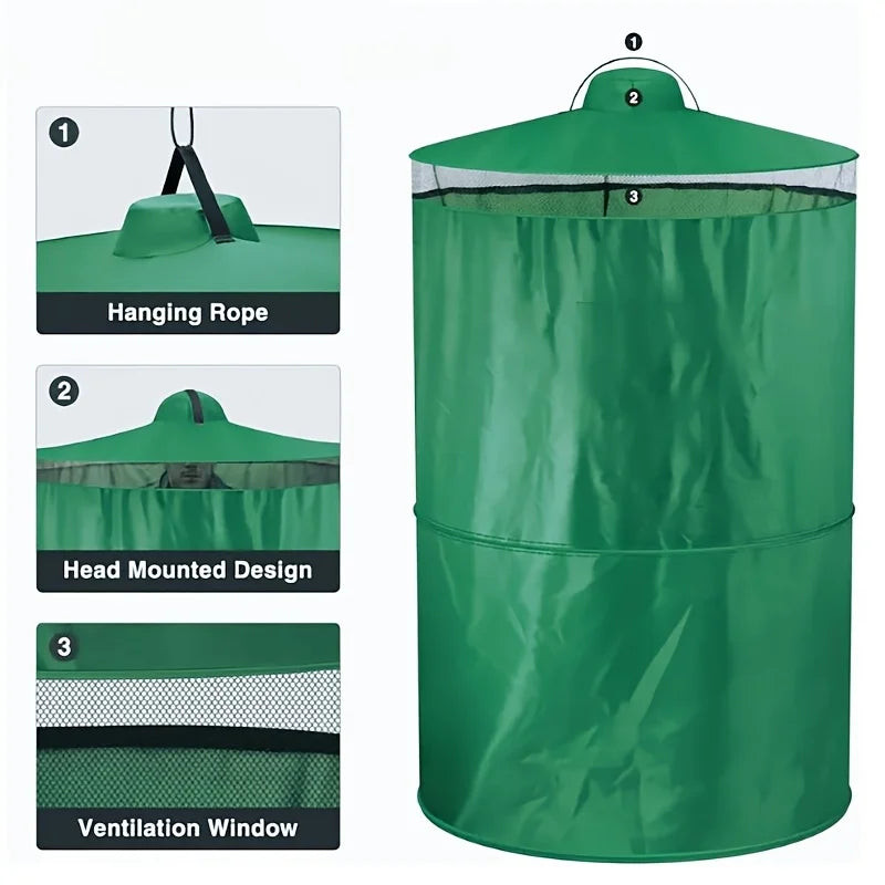 Outdoor fishing and outdoor toilet tent