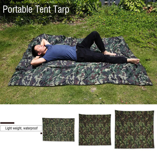 Camouflage Shelter Tourist Awning Canopy Tarp Tent Waterproof