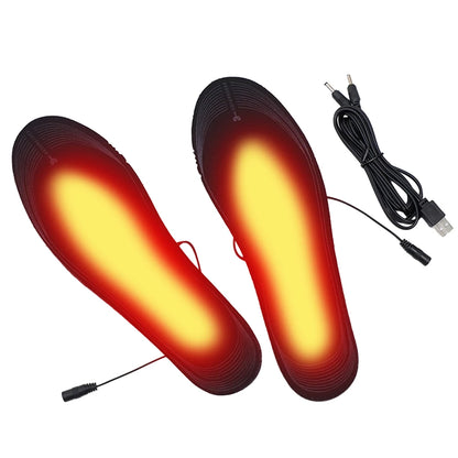 Unisex Soft Heating Insoles Adjustable Temperature Rechargeable