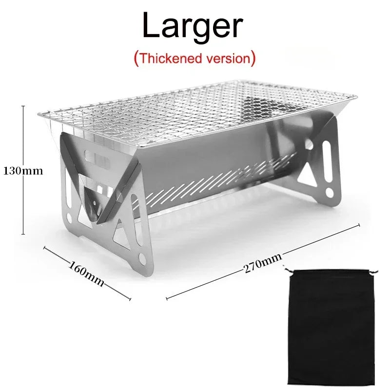 Mini Barbecue Grill Picnic Charcoal Camping Tools
