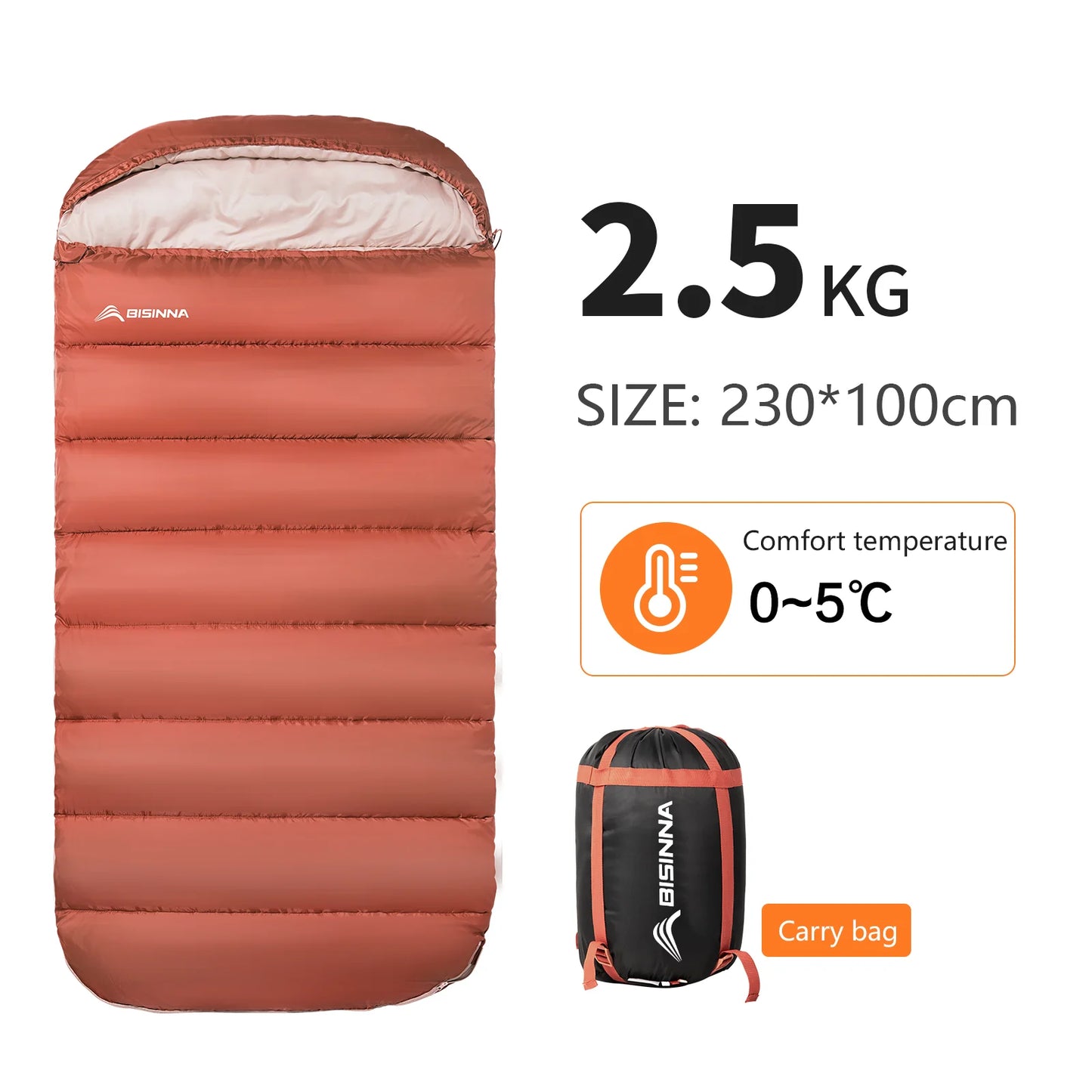 Large Camping Sleeping Bag Lightweight
