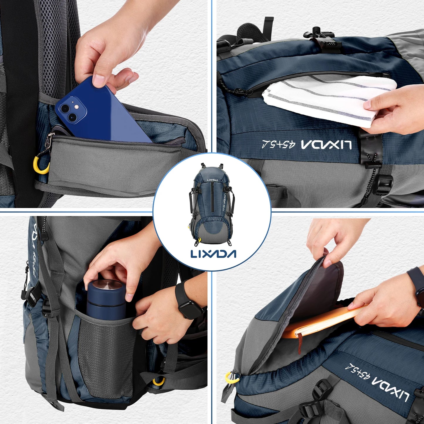 50L Waterproof Outdoor Camping Travel Backpack Pack