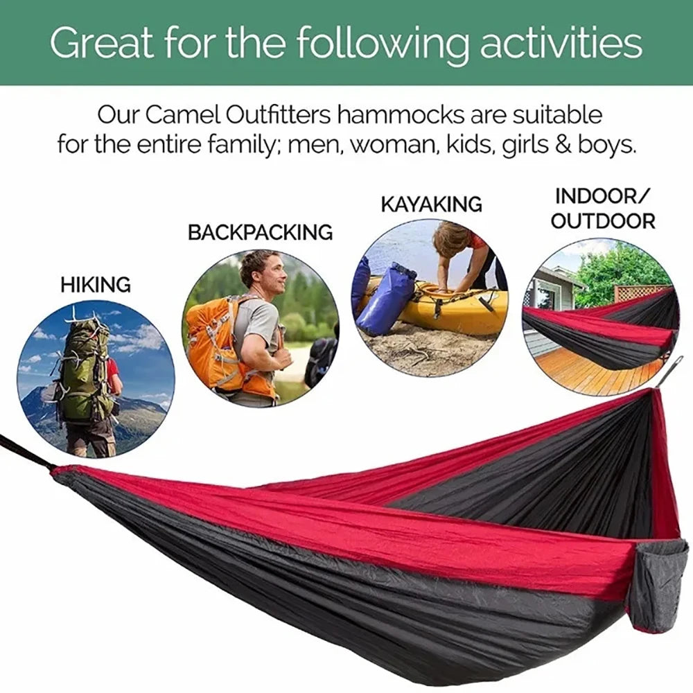 300x200cm Portable Camping Parachute Cloth Hammocks