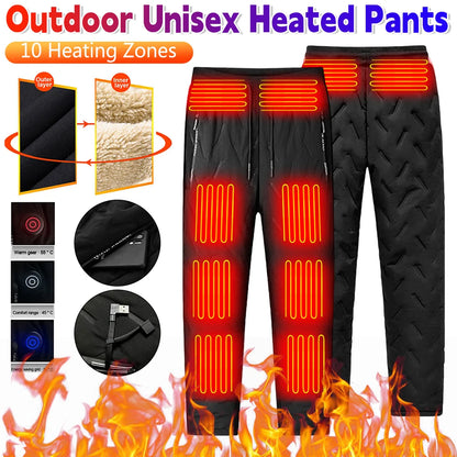 Unisex Heated Pants 10 Heating Zones