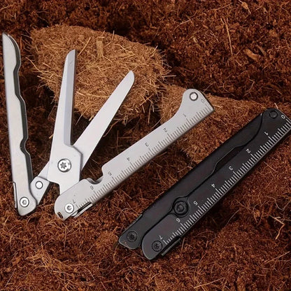 Portable Multifunctional Folding Scissors, Stainless
