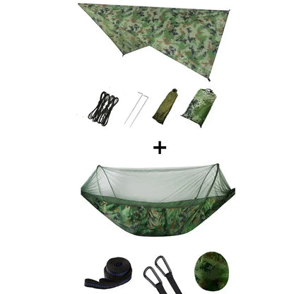 Pop-Up Portable Camping Hammock with Mosquito Net